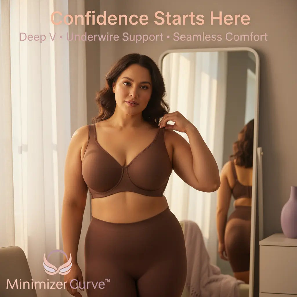 Minimizer Curve™ – The Deep V Sculpting Bra